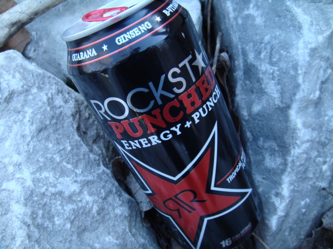 Full 16 oz Can Discontinued RARE 2013 Rockstar Energy PUNCHED Blue Raspberry